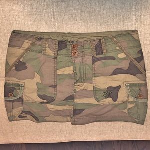 EUC Camo Mini Skirt